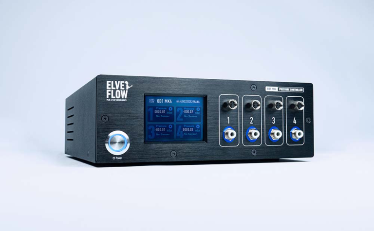 OB1 microfluidics pressure driven flow controller elveflow