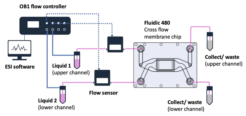 cross-flow-setup