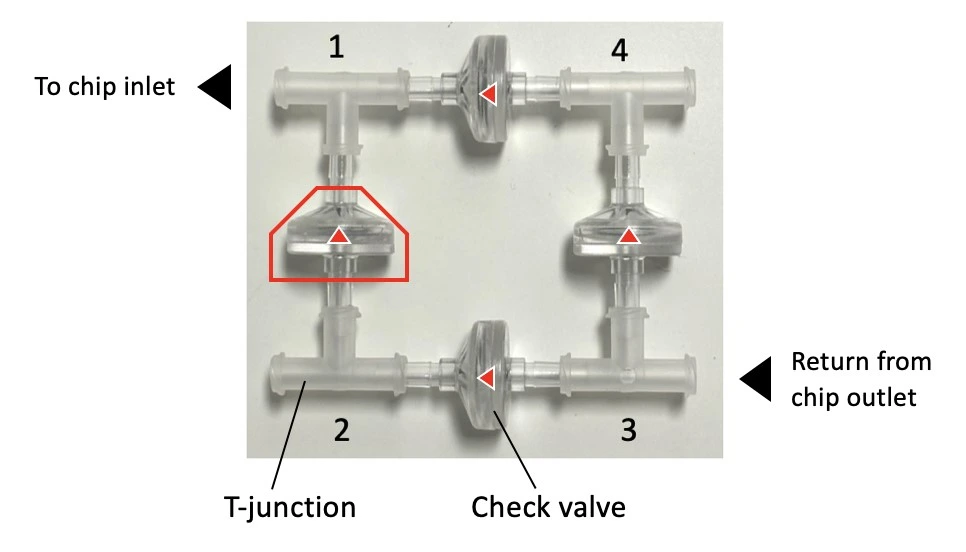 check valve flow direction